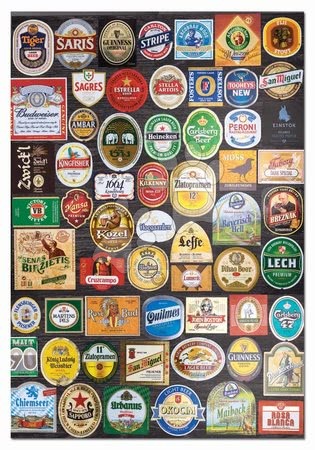 1500 darabos puzzle - Puzzle Beer labels Collage Educa - 1