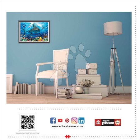 Puzzle 500 pezzi - Puzzle Great White Shark Educa - 3