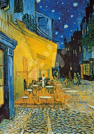 Puzzle 1000 teilig - Puzzle Los Girasoles+Terraza De café Por La Noche Vincent van Gogh Educa - 2