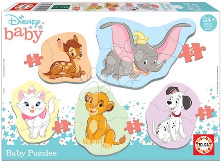 Hračky pre najmenších - Puzzle pre najmenších Baby 5 Disney Rozprávky Educa
