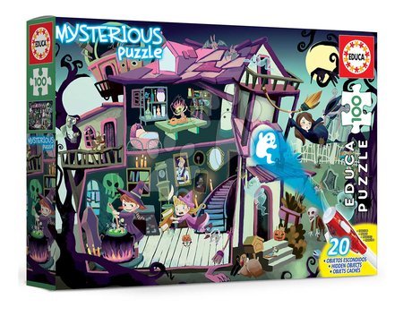 Puzzle dla dzieci do 100 elementów - Puzzle Mysterious Ghost House Educa - 5