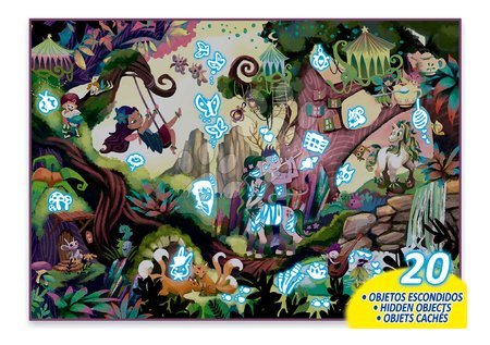 Dětské puzzle od 100–300 dílků - Puzzle Mysterious Magic Forest Educa - 2