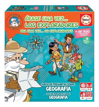 Puzzle und Geselschaftsspiele - Spoločenská hra vedomostná Once upon a time The Explorers Educa