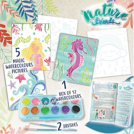 Kézimunka és alkotás - Kreatív alkotás Nature Friends Magic Watercolor Art Educa - 2