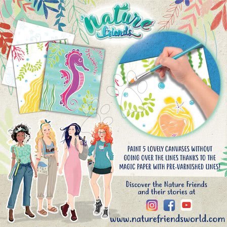 Kézimunka és alkotás - Kreatív alkotás Nature Friends Magic Watercolor Art Educa - 3