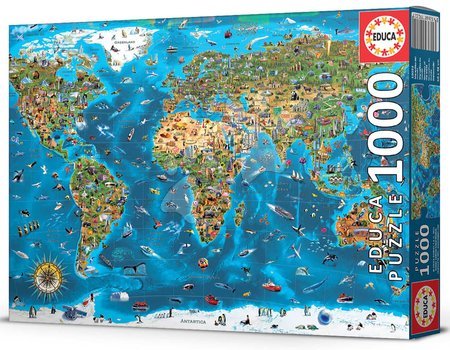 Puzzle 1000 elementów - Puzzle Cudy Świata Educa - 4