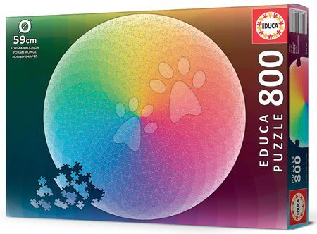 Puzzle 1000 dílků - Puzzle Rainbow Round Educa - 4