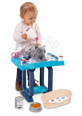 Negozi per bambini set - Set negozio elettronico  Super Market Smoby e tavolo toalettatura per gatto - 11