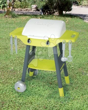 Obične kuhinje - SMOBY 24205 Kuchynka Barbecue gril so 17 doplnkami a potravinami, 73 cm výška, od 3 rokov, 50*37*73 cm - 4