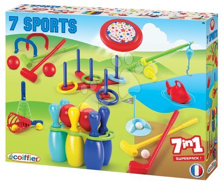 Sportovní hry pro nejmenší - Sportovní set 7 her Jardin Saisons Écoiffier - 1