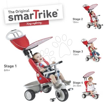 Tříkolky od 6 měsíců - Tříkolka Recliner 4v1 smarTrike - 5