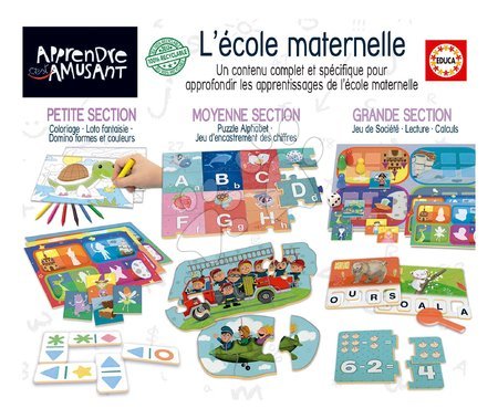 Gyerek társasjátékok - Oktatójáték Kit École Maternelle Educa_1