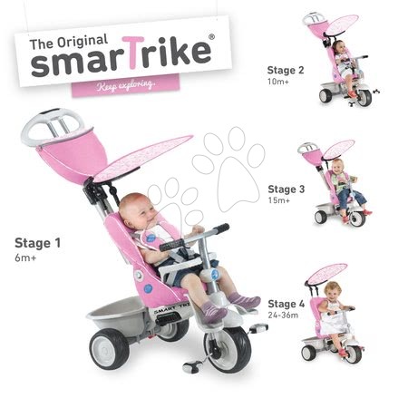 Triciclete de la 6 luni - Tricicletă Recliner 4in1 smarTrike - 1