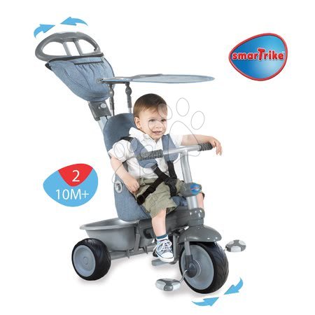 Trojkolky od 6 mesiacov - Trojkolka Recliner 4v1 smarTrike - 2