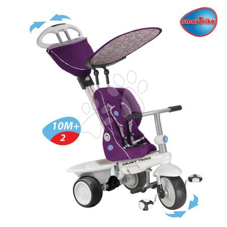 Tříkolky od 6 měsíců - Tříkolka Recliner Toybar 4v1 smarTrike - 4