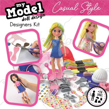 Ručné práce a tvorenie - Kreatívne tvorenie Design Your Doll Casual Style Educa - 2