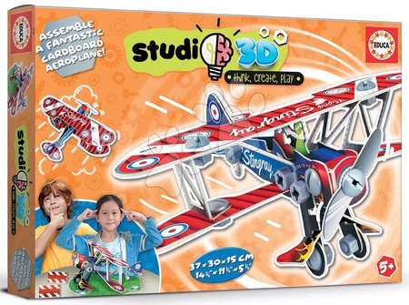 Puzzle 3D - Puzzle mijloace de transport Airplane 3D Studio Educa - 3