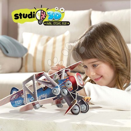 3D puzzles - Puzzle transportation vehicles Airplane 3D Studio Educa - 4