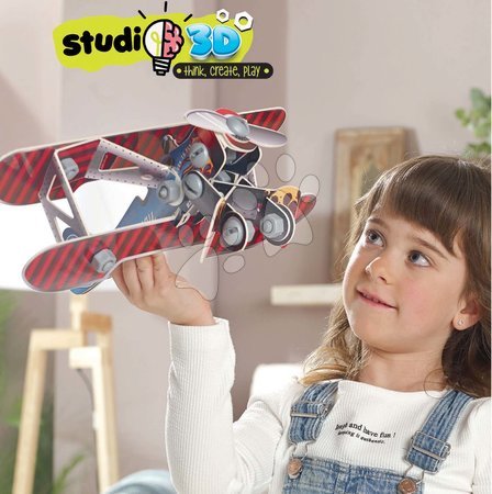 Puzzle 3D - Puzzle mijloace de transport Airplane 3D Studio Educa - 6