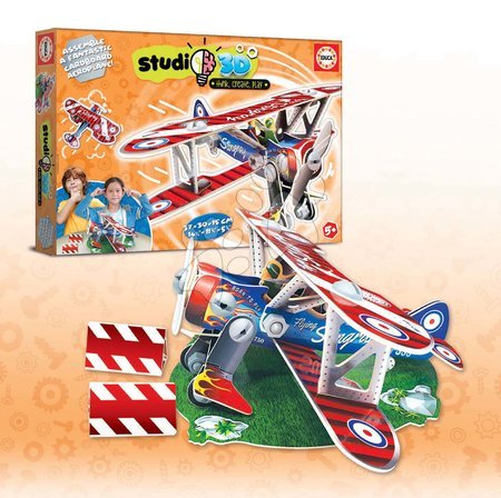 3D puzzles - Puzzle transportation vehicles Airplane 3D Studio Educa - 7