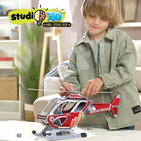 3D puzzles - Puzzle transportation vehicles Helicopter 3D Studio Educa - 4