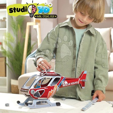 3D puzzles - Puzzle transportation vehicles Helicopter 3D Studio Educa - 3