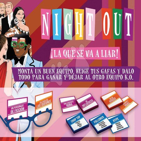 Gesellschaftsspiele in Fremdsprachen - Brettspiel Party Night Out Educa - 2