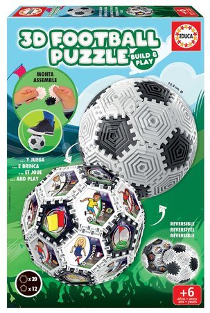 Puzzle e giochi da tavolo - Puzzle pallone da calcio 3D Football Puzzle Educa