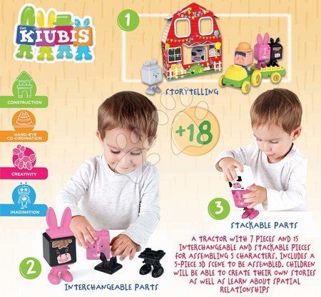 Puzzle 3D - Slagalica Kiubis 3D Blocks & Stories Party at the Farm Educa - 2