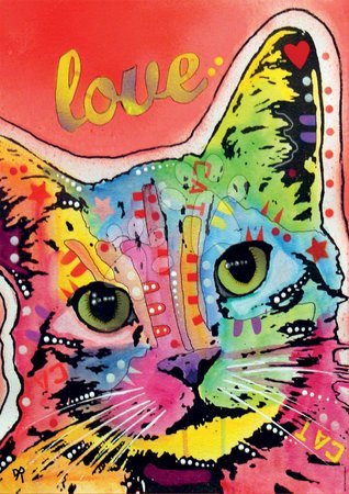 1000 darabos puzzle - Puzzle Tilt Cat Love, Dean Russo Educa - 2