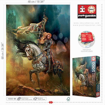 Puzzles 1000 pièces - Puzzle Jeanne d'Arc Educa - 4