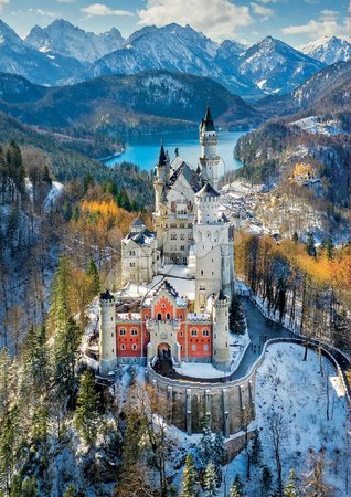 Puzzle 1000 pezzi - Puzzle Neuschwanstein Castle Educa - 2