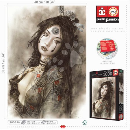 1000 darabos puzzle - Puzzle Dead Moon Luis Royo Educa - 4