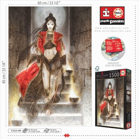 1500 darabos puzzle - Puzzle Dead Moon Luis Royo Educa - 4