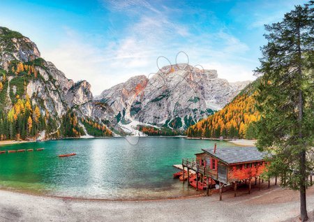 3000 piece jigsaw puzzles - Puzzle Braies Lake at Autumn Educa - 2