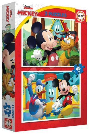 Puzzle per bambini fino a 100 pezzi - Puzzle Topolino La Casa Del Divertimento  Disney Educa - 2