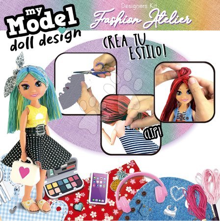 Ruční práce a tvoření - Kreativní tvoření My Model Doll Design Fashion Atelier Educa - 2