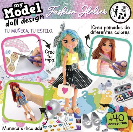 Ruční práce a tvoření - Kreativní tvoření My Model Doll Design Fashion Atelier Educa - 3