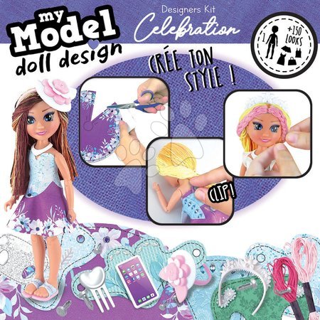 Lucru manual și creație - Lucru creativ My Model Doll Design Celebration Educa - 2