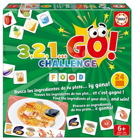 Společenské hry - Společenská hra Jídla 3,2,1... Go! Challenge Food Educa