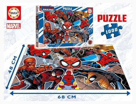 Puzzle 1000 dielne - Puzzle Spiderman Beyond Amazing Educa - 3