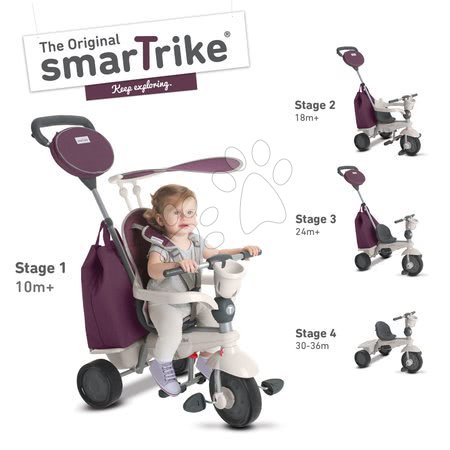 Tříkolky od 10 měsíců - Tříkolka Voyage 4v1 smarTrike - 6