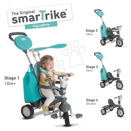 Triciklik 10 hónapos kortól - Tricikli Voyage 4in1 smarTrike - 2