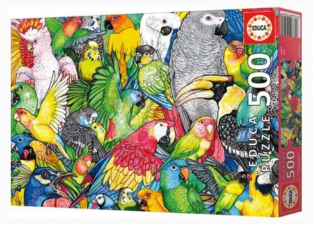 Puzzle 500 pezzi - Puzzle Parrots Educa - 2