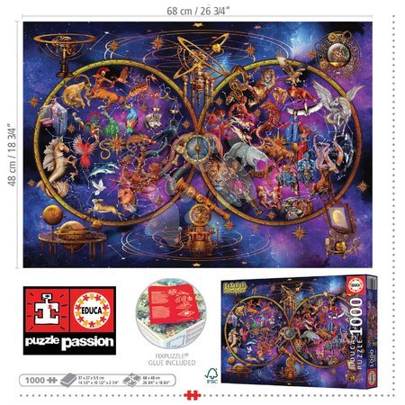 1000 darabos puzzle - Puzzle Constellations Educa - 2