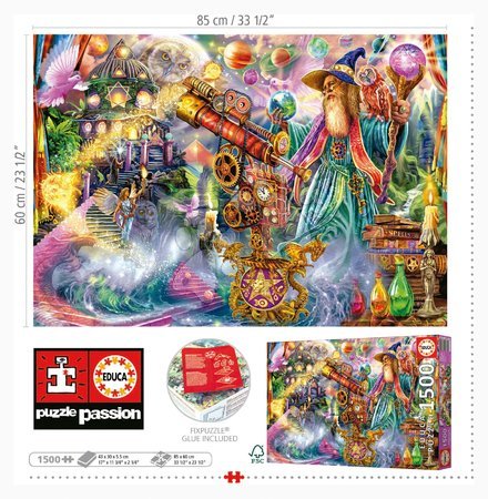 1500 darabos puzzle - Puzzle Wizard Spell Educa - 3