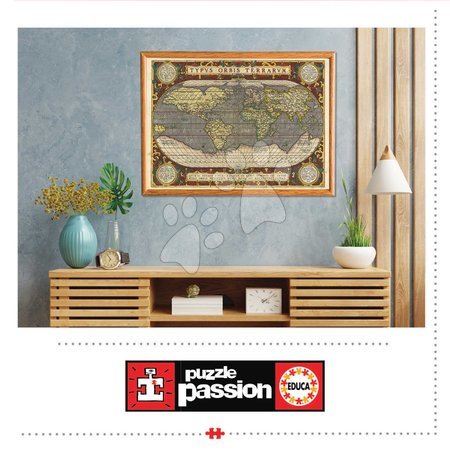 Puzzle 2000 pezzi - Puzzle Map of the World Educa - 2