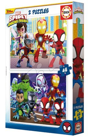 Rompecabezas infantiles de hasta 100 piezas - Puzzle Spidey y sus increíbles amigos Educa - 3