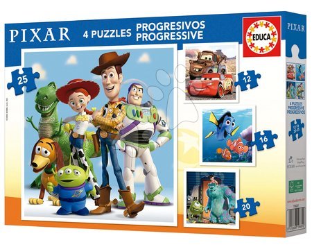 Progresivne dječje puzzle - Puzzle Disney Pixar Progressive Educa - 2