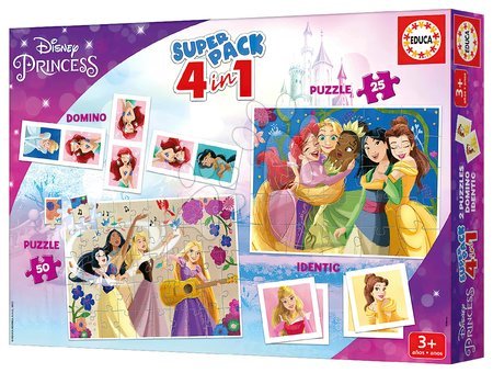 Puzzle progressivo per bambini - Superpack 4in1 Disney Princess Educa - 3